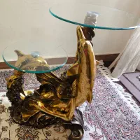 میز تلفن و گلدان طرح دلفین