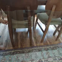شیشه میز ۴نفره ۷۴ در ۱۰۰ تراش خورده ۱۰میل