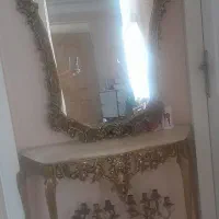 آینه شمعدان ومیز برنز