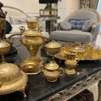 سرویس کامل قدیمی سماور وسینی چای وکاپ اصفهان