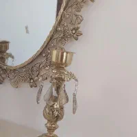 آینه و شمعدان و کنسول برنز|بوفه، ویترین، کنسول|صحنه, |دیوار