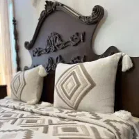روتختی ۲نفره بافتنی پانچدوزی نخ ترک ۳تیکه|سرویس روتختی|مشهد, گوهرشاد|دیوار