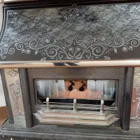 بخاری طرح شومینه کاملا سالم