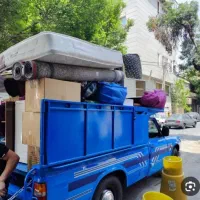 حمل بار واثاث منزل،در صورت نیاز همراه با کارگر،