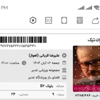 بلیط کنسرت علیرضا قربانی