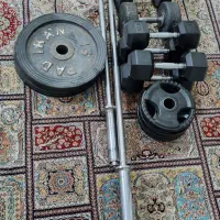 دمبل وزنه هالتر دستگاه همه کاره