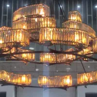 لوستر سه طبقه درحد نو|لوستر و چراغ آویز|کرج, برغان|دیوار