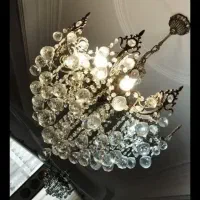 لوستر ۸ شاخه کریستال نو و تمیز