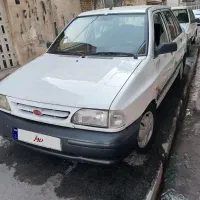 پراید سفید مدل 86 فرمان هیدرولیک