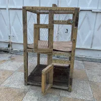 یک عدد قفس چوبی دوطبقه|پرنده|نجفآباد, شهید بهشتی|دیوار