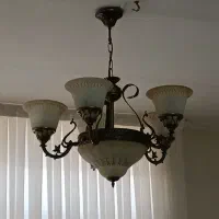 دو عدد لوستر برنز