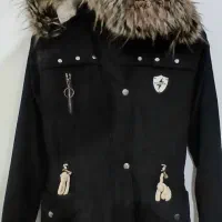 دوعددپالتو دخترانه سفیدومشکی یک عددشلوارلی وبلوز