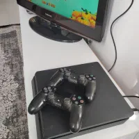 PS4 اسلیم 1 ترابایت  کپی خور دو دسته اورجینال