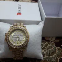 ساعت مچی زنانه فول نگین درشبیشه