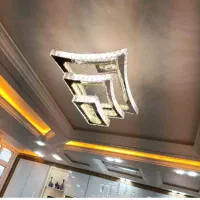 لوستر الماس. کهکشانی مستطیل مدل حریر. AC light