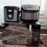 ماکروفر تکنو جنس اصل .پلوپز ۸ نفره نو .سرخ کن نو