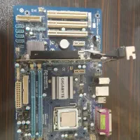 مادربورد GA-P41T-D3 همراه پردازنده و کارت گرافیک