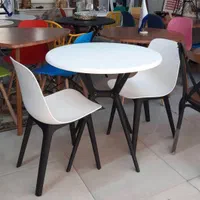 میز و صندلی ناهار خوری 2 نفره پلیمری قابل شستشو
