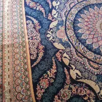 فرش سه در چهار سورمه ای|فرش|نیشابور, دهنو|دیوار