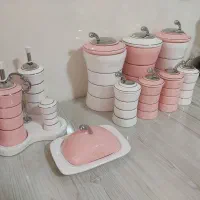 سرویس پا سماوری خوش رنگ سرامیکی سالم
