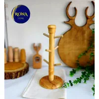 استند آویز چوبی فنجان قابل شستشو|آب‌چکان و نظم‌دهنده ظروف|تهران, نظام‌آباد|دیوار