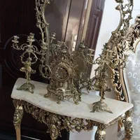آیینه شمعدان برنز