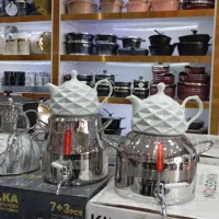 کتری قوری سماور روگازی RSKA استیل کف چدن باارسال|قوری، کتری، قهوه‌ساز دستی|مشهد, شهید آوینی|دیوار