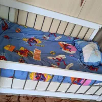 تخت کودک قابلیت گهواره ای همراه با تشک