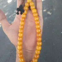 تسبیح کهربا پرچمی پرتغالی بودار