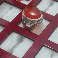 انگشتر عقیق  دو مهر