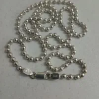 گردنبند نقره ساچمه ای