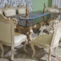ست مبل سلطنتی ۹ نفره  میز نهار خوری با ۸صندلی|مبلمان خانگی و میز عسلی|تهران, شهرک آزادی|دیوار