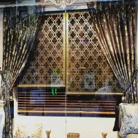 پرده جدید (لیزر و تولیدپارچه مخمل و حریر ، زبرا)|پرده، رانر، رومیزی|تهران, یافت آباد شمالی|دیوار