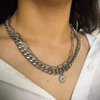 گردنبند دولاین الیزابت رنگ ثابت