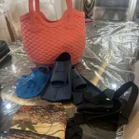 لوازم شنا (فین چتر غواصی و پدل دست با تخفیف