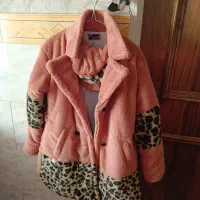 پالتوی  ست با کلاه دخترانه سایز 40