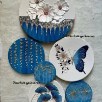 بشقاب دیوارکوب سفالی