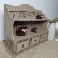 شلف رو میزی|کتابخانه، شلف، قفسه‌های دیواری|رشت, منظریه|دیوار