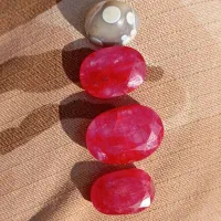 یاقوت معدنی زمرد ذغال دار بابا قوری طبیعی و مهره|جواهرات|زابل, |دیوار