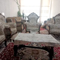 مبل سلطنتی ۹نفره سالم و تمیز    آماده‌ی استفاده|مبلمان خانگی و میز عسلی|شیراز, عادل آباد|دیوار