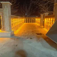 نصب نرده سنگی با مصالح