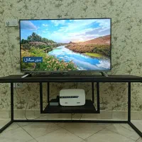 میز تلویزیون چوب و فلز