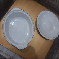 سوفله خوری چینی اصل،   ساخت سنگاپور|ظروف سرو و پذیرایی|شیراز, گل سرخ|دیوار