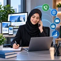 همکاری با بازاریاب خانم در زمینه طراحی سایت و سئو