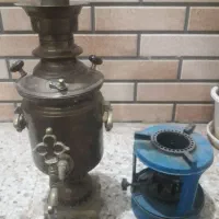 سماور ذغالی چراغ فیتیله ی