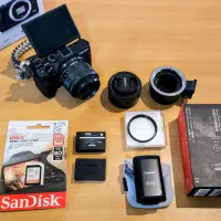 دوربین میرورلس Canon m3 با لوازم و لنز وینتج