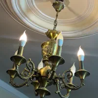 لوستر برنز۳ عدد|لوستر و چراغ آویز|نیشابور, دارایی|دیوار