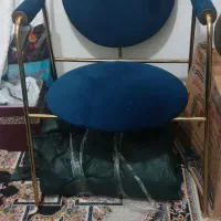 صندلی دسته طلایی