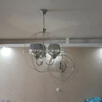 لوستر استیل مودرن کلاسیک 3 شعله یا شاخه