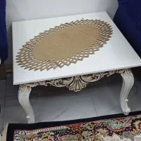 یک دست مبل هفت نفره با جلو مبلی دوتا عسلی|مبلمان خانگی و میز عسلی|آبیک, |دیوار